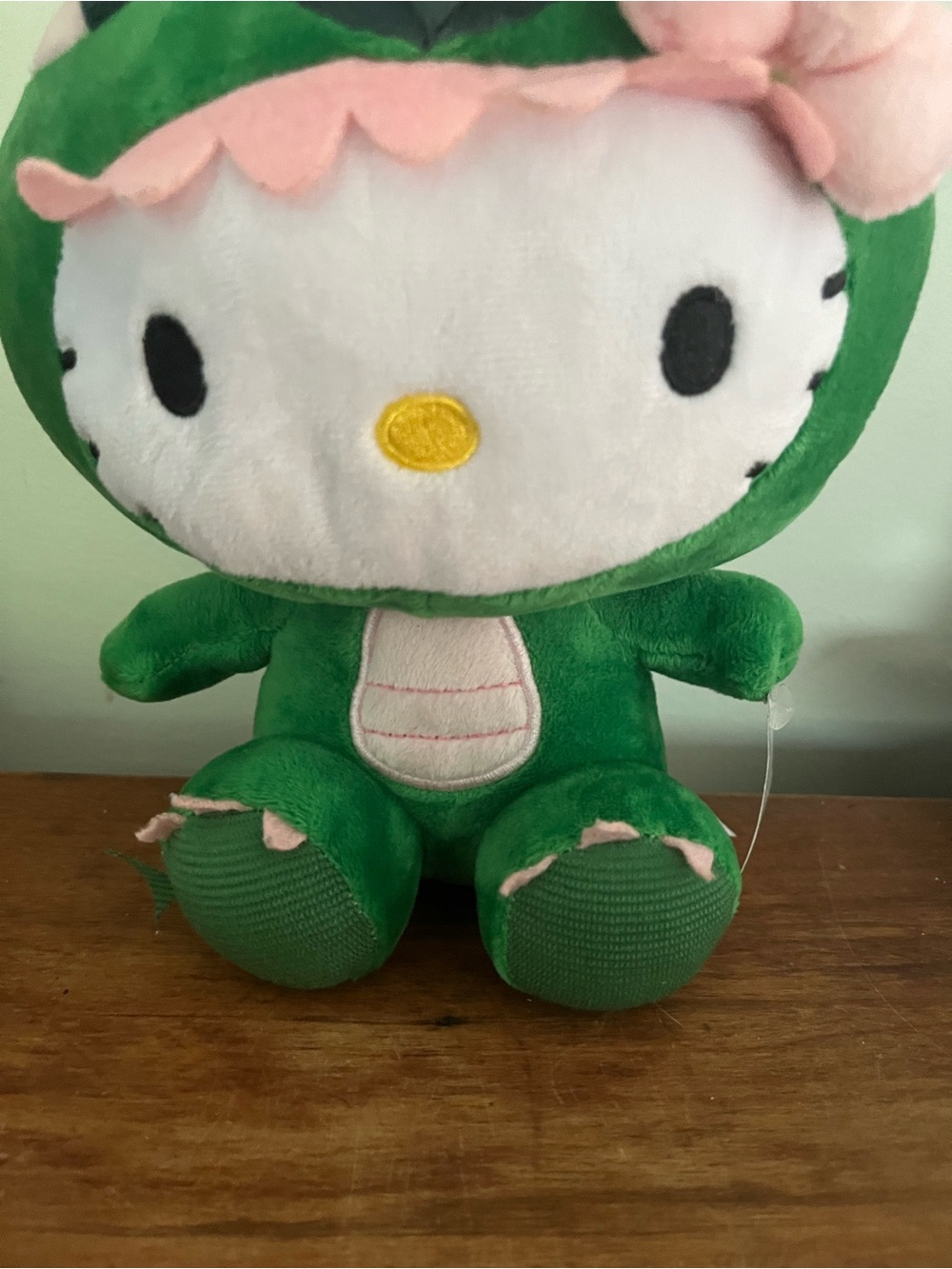Sanrio Hello Kitty Plush Dinosaur Costume 9” Cute Toy Doll New W Tags - Picture 3 of 11